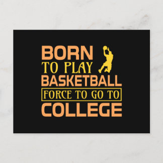 Born to Play Basketball Postcard