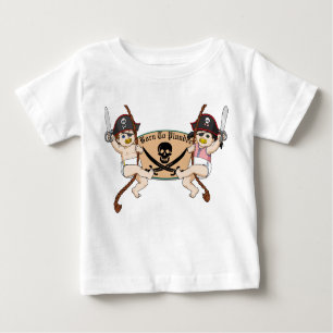 Born To Plunder - Baby Pirates Swinging Baby T-Shirt