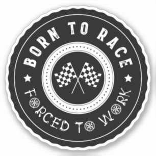 Born to Race Wheel Badge