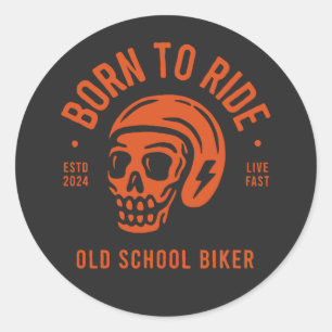 Born to Ride Classic Round Sticker