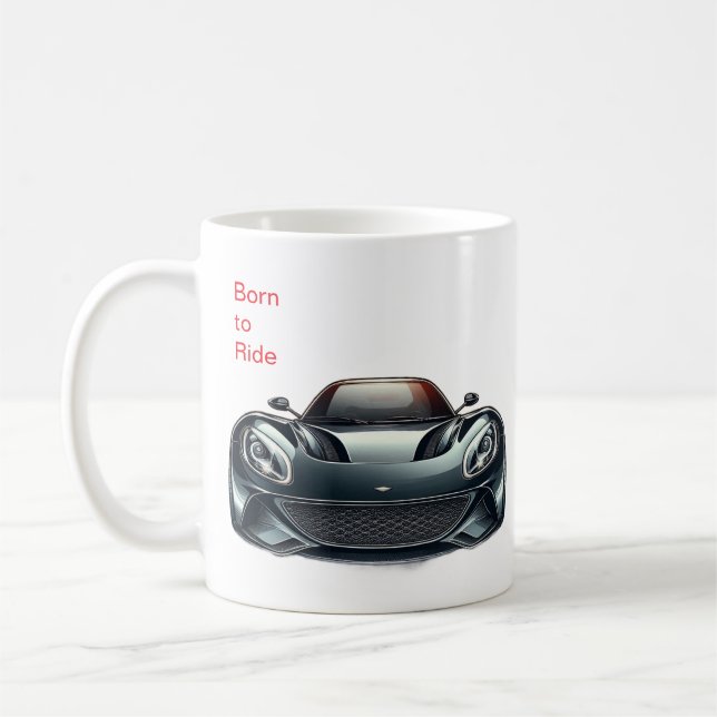 Born to Ride coffee mug  /Biker Gift for Motorcycl (Left)