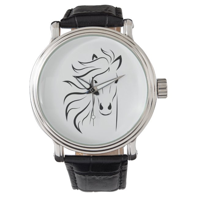 Born to ride  compact mirror silver plated necklac watch (Front)