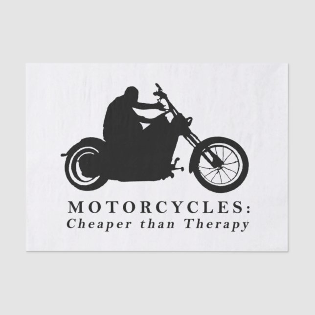Born to Ride Graphic Print Design Tissue Paper (Front)