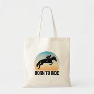 Born to Ride - Horseriding Girl Equestrian Tote Bag