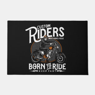 Born to ride Motorcycles Doormat