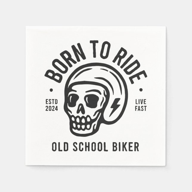 Born to Ride Napkin (Front)