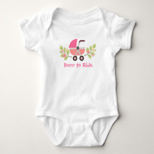 Born to Ride Stroller Baby Bodysuit