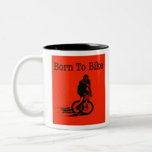 Born to Ride Two-Tone Coffee Mug