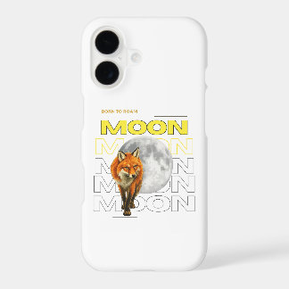 Born to Roam Fox Moon Phone Case