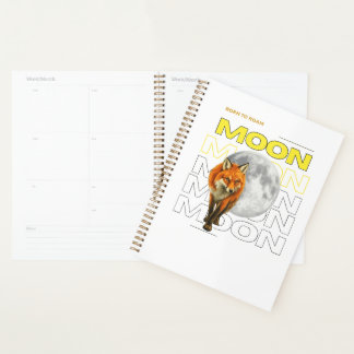 Born to Roam Fox Moon Sketchbook Planner
