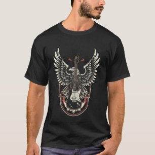 Born to Rock and Roll Eagle Guitar Vintage Rock Mu T-Shirt