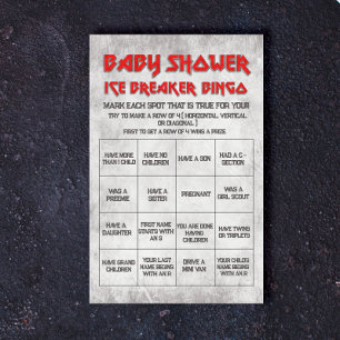 Born to Rock - Baby Shower Ice Breaker Bingo