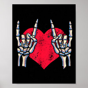 Born To Rock Lets Rock Vintage Retro Rock&roll Poster