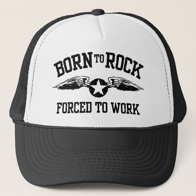 Born To Rock Trucker Hat (Front)