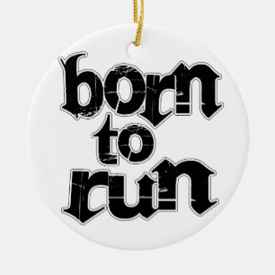 Born To Run Ceramic Tree Decoration