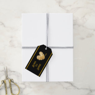 Born to Shine Black and Gold Gift Tag -Adiela Akoo