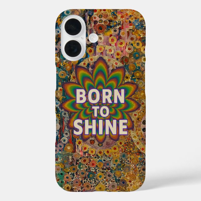 Born to Shine – Inspirational iPhone cover (Back)