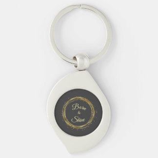 born to shine key ring