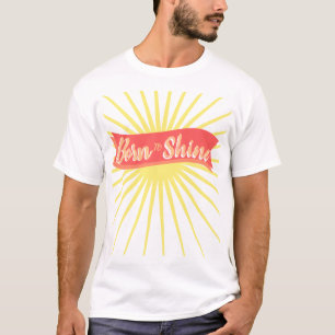Born to Shine – Motivational Minimalist Typography T-Shirt