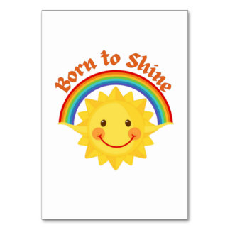 Born to Shine Table Card