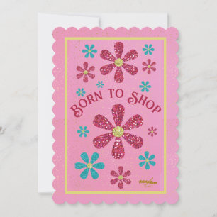 Born to Shop Note Card