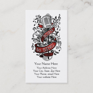 Born To Sing Business Cards