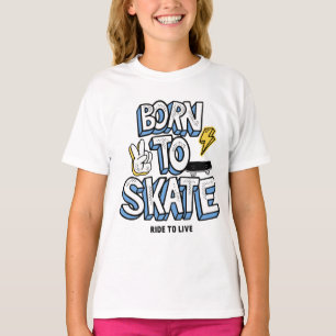 Born to Skate Ride to Live T-Shirt