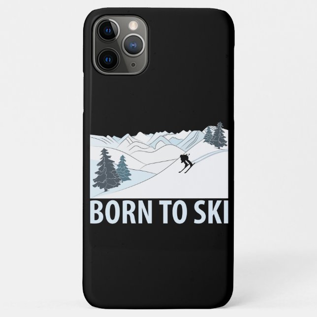 Born to Ski Winter Sports Case-Mate iPhone Case (Back)