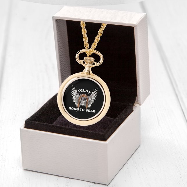 Born To Soar,Cool Skull Pilot & Aeroplane Propelle Watch (Creator Uploaded)