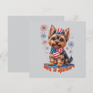 Born to Sparkle – Cute 4th of July Party Invitatio Invitation