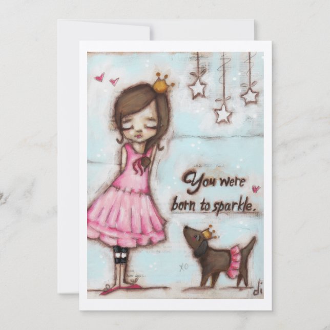 Born to Sparkle - Frameable Art Card (Front)