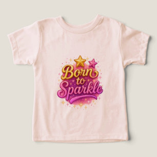 Born to Sparkle Toddler Girl Tee