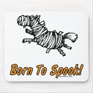 Born To Spook Halloween Horse! Mouse Pad