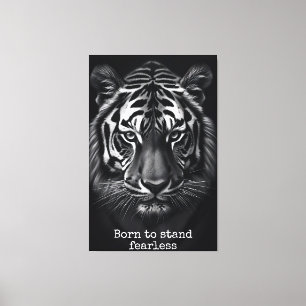 Born to stand fearless canvas print