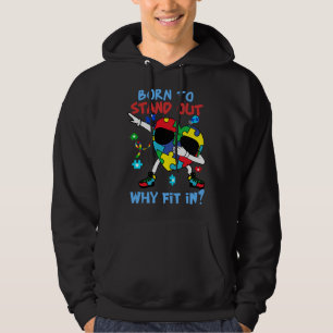 Born To Stand Out Different Ability Cute Autism Aw Hoodie