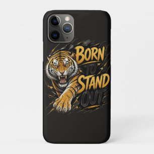 Born To Stand Out – Powerful Tiger Streetwear Desi Case-Mate iPhone Case