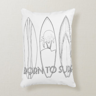 Born To Surf Adult Colouring Pillow