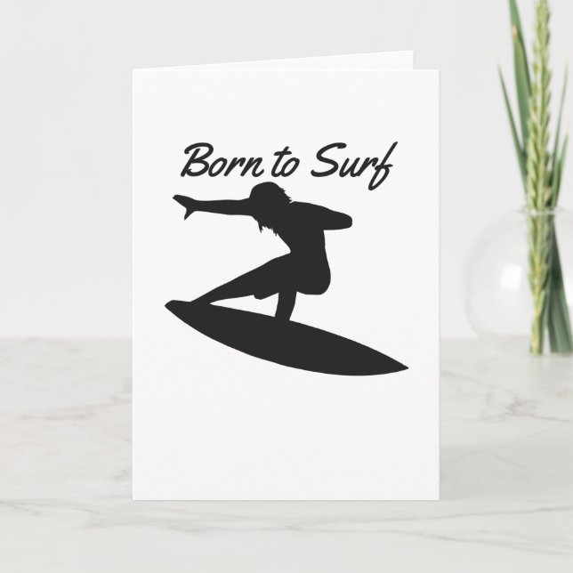 Born to Surf Card (Front)