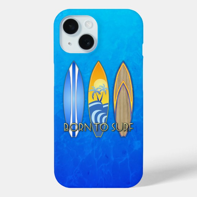 Born To Surf Case-Mate iPhone Case (Back)