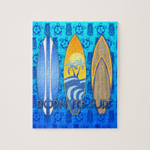 Born To Surf Jigsaw Puzzle