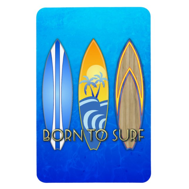 Born To Surf Magnet (Vertical)