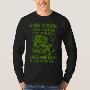 Born To Swim Ocean Is A Fck Kill Em All 1989 Vinta T-Shirt