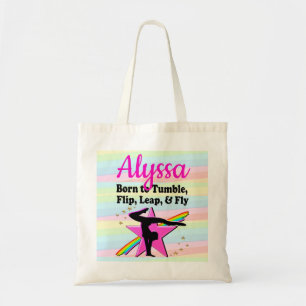 BORN TO TUMBLE, FLIP, LEAP AND FLY TOTE BAG