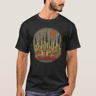 Born To Wander Americas National Parks Vintage Tee