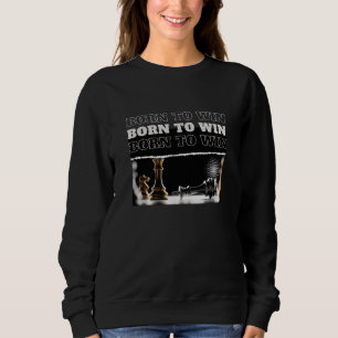 BORN TO WIN Chess Victory Hoodie – Motivational