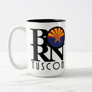 BORN Tuscon Arizona 15oz Two-Tone Coffee Mug