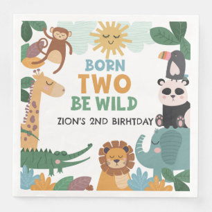 Born Two Be Wild Blue Napkin