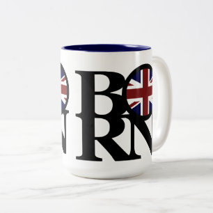 BORN United Kingdom 15oz Two-Tone Coffee Mug