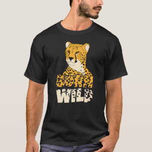 Born Wild Cheetah Tiger & Lion Leopard For Big Cat T-Shirt