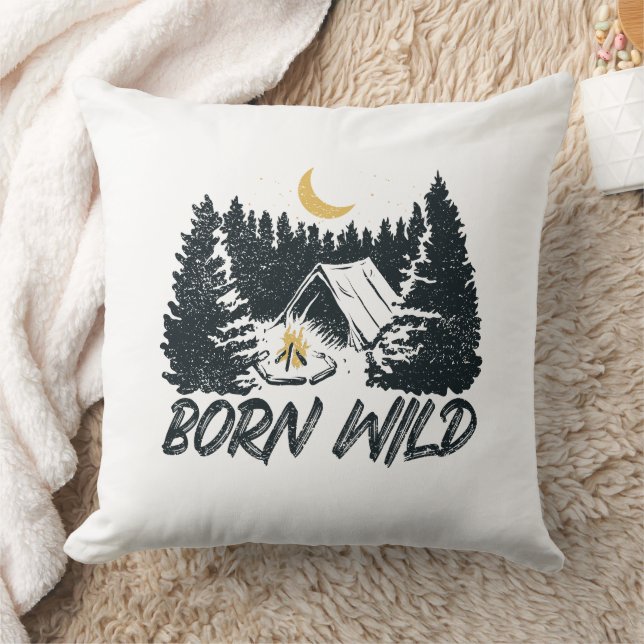 Born Wild Cushion (Blanket)
